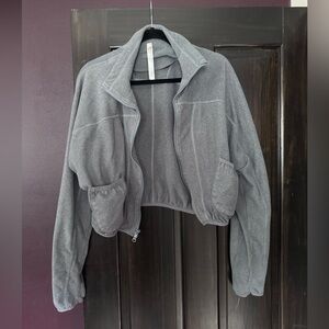 Free People Movement Gray Zip Jacket